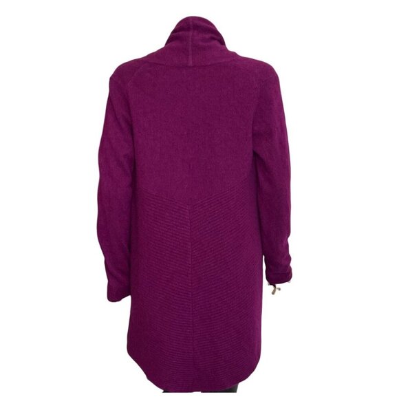 Charter Club 100% Cashmere Open Front Cardigan Sweater Purple Luxury Soft Knit M - Picture 9 of 10